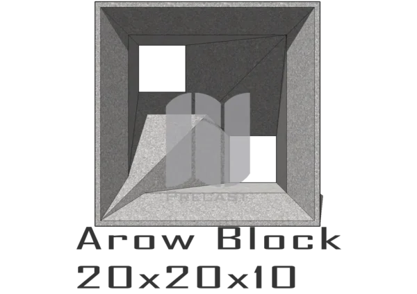 Arow Block 20x20x10_1 Roster Beton
