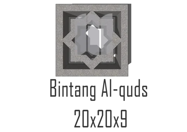 Bintang Al-quds 20x20x9_1 Roster Beton
