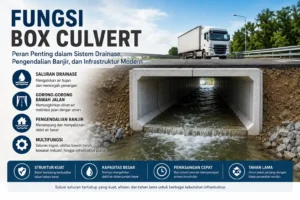Fungsi box culvert dalam infrastruktur drainase