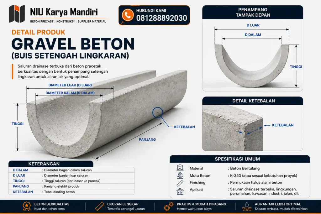 Harga Gravel Beton Bandung Detail Produk Gravel Beton Precast