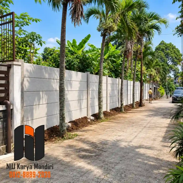 Hasil Pemasangan pagar panel beton Bandung